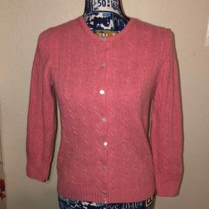 J. Crew pink cardigan